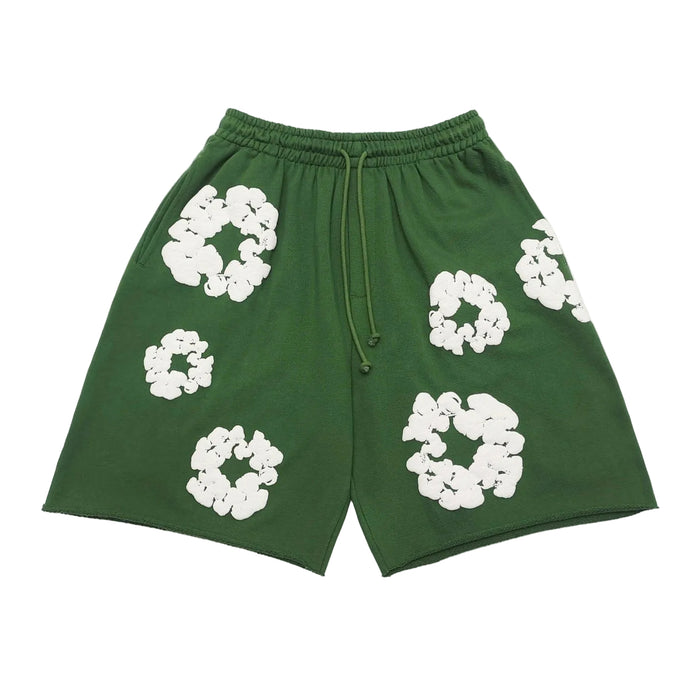 Denim Tears Cotton Wreath Shorts Green