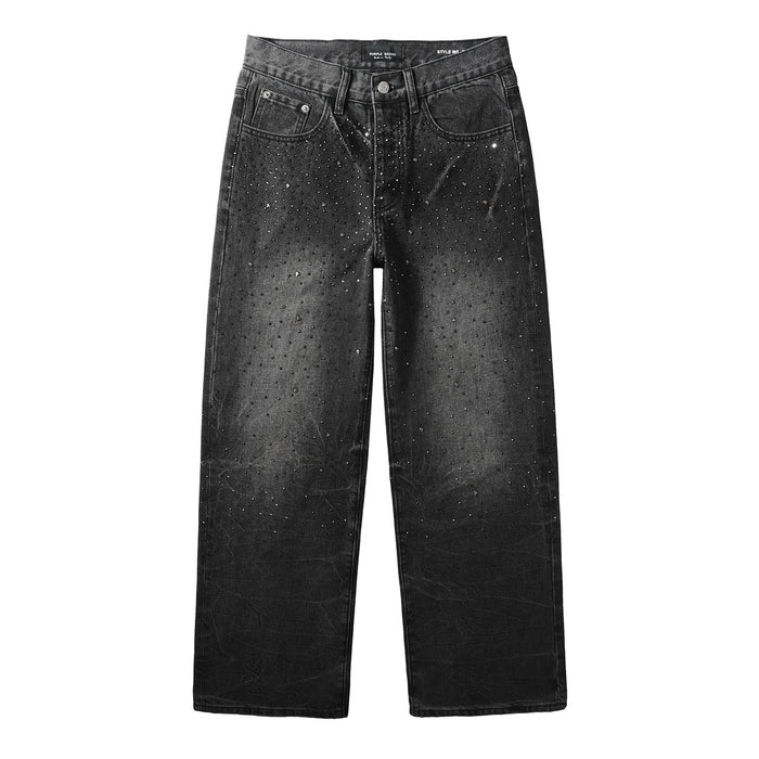 PURPLE MEN FASHION RHINESTONES JEANS “Baggy”