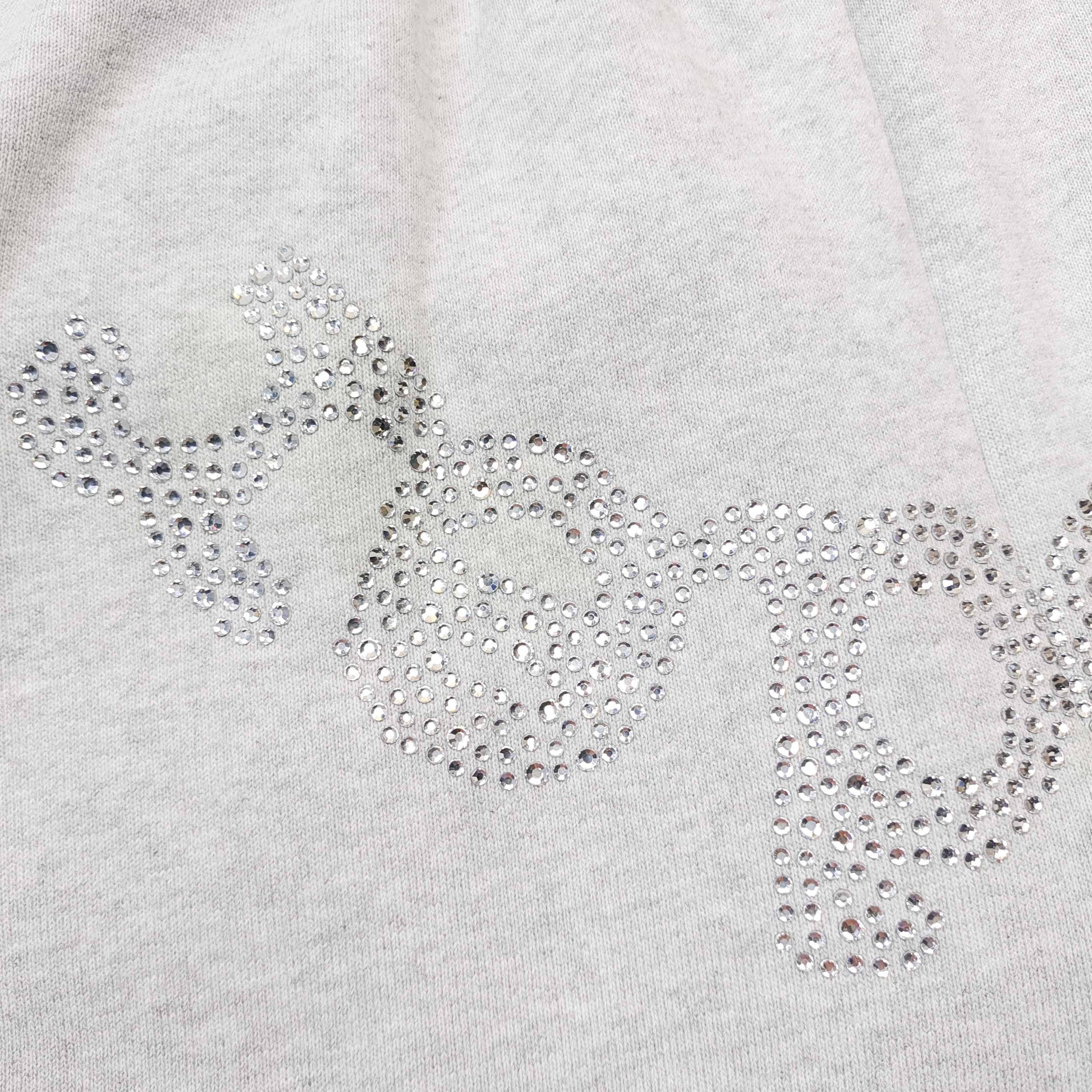 SP5DER RHINESTONES LOGO / SWEATPANTS / GRAY