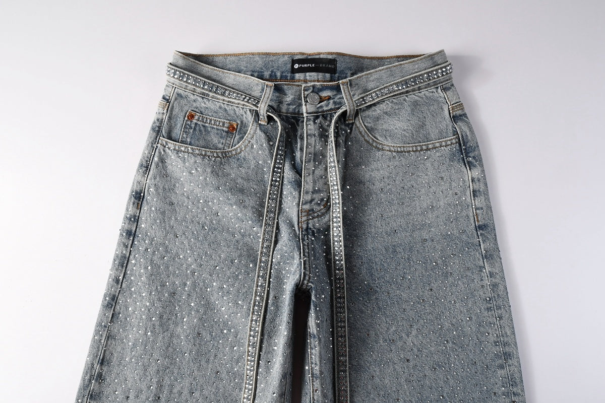 MEN DENIM RHINESTONES JEANS