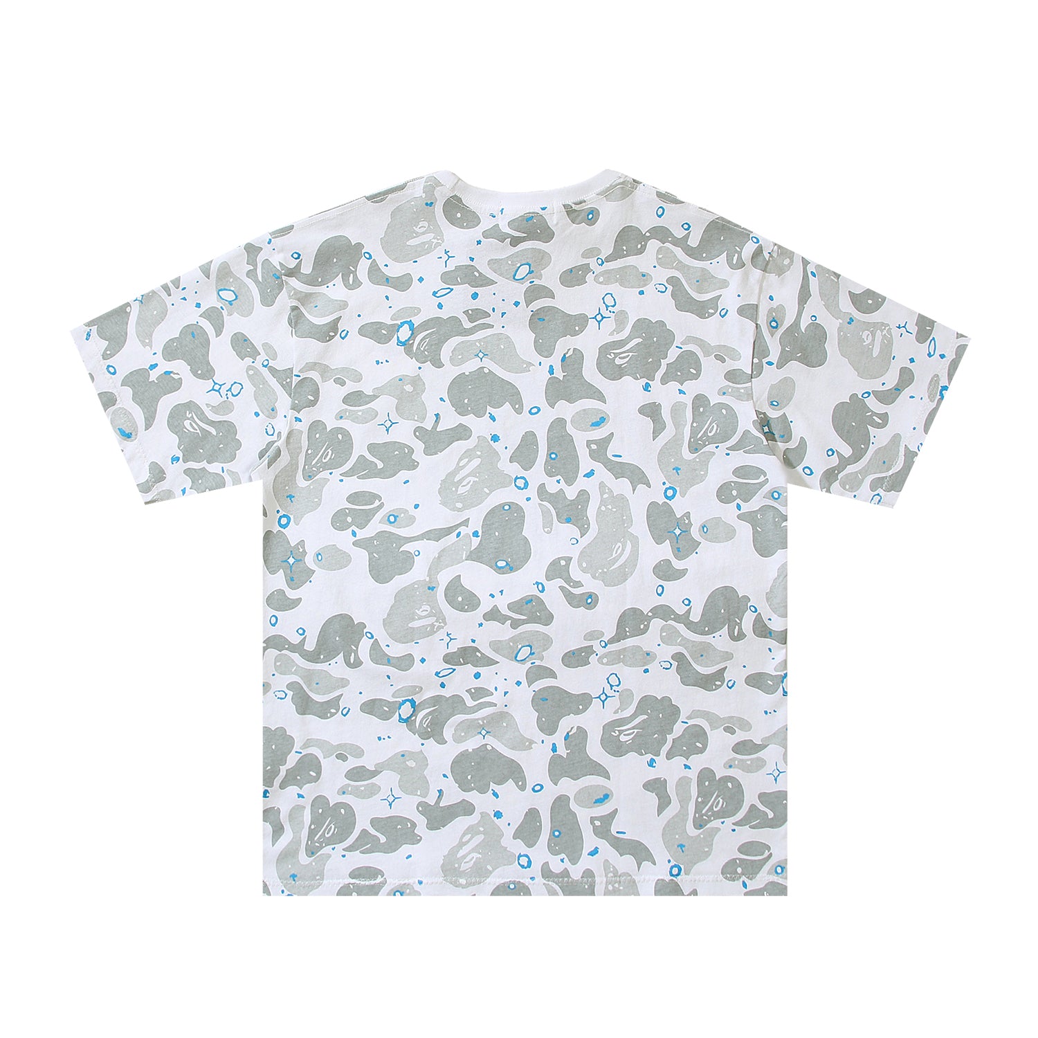 BAPE WHITE CAMO GLOW IN THE DARK TEE — ONLINE EXCLUSIVE — 12
