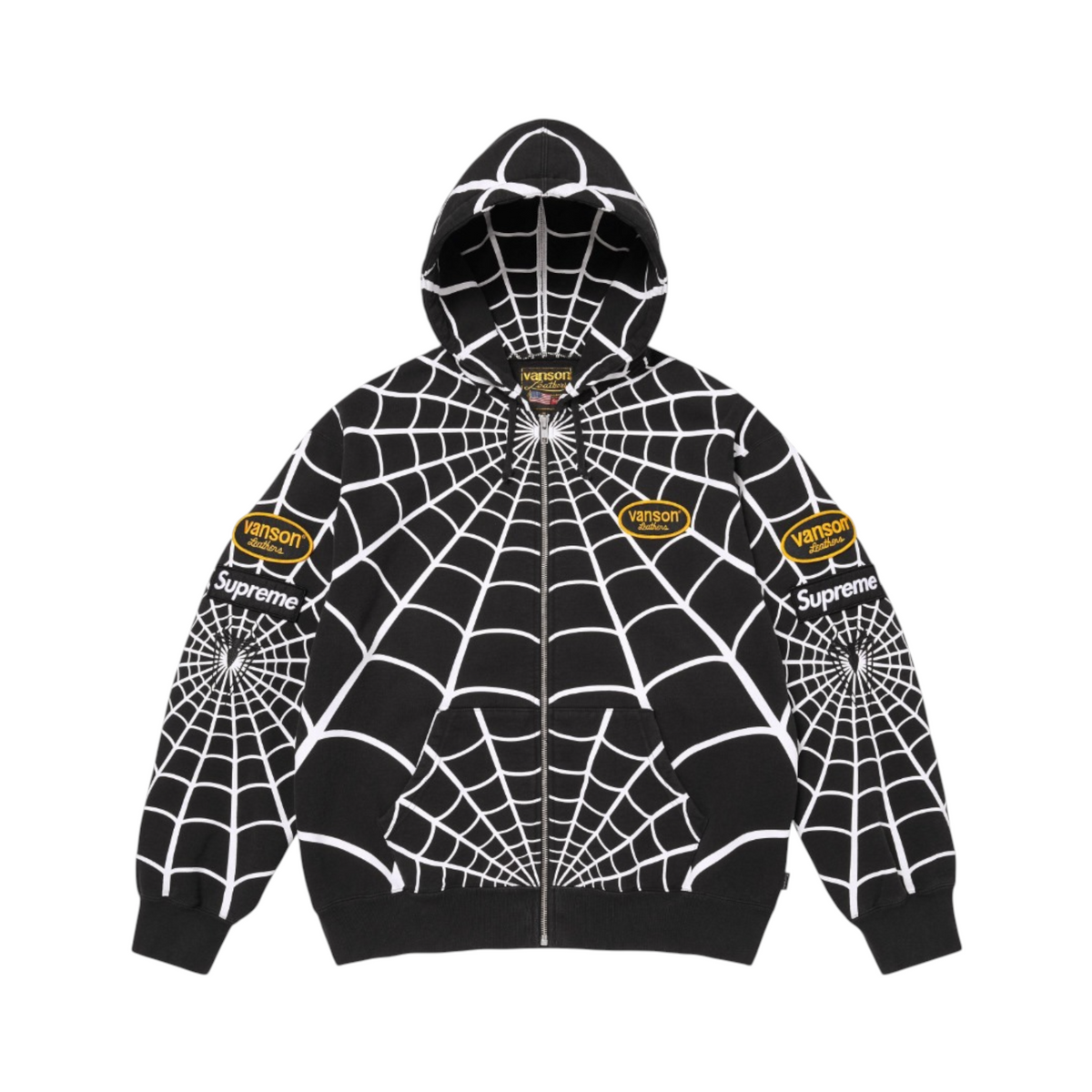 Supreme®/Vanson Leathers® Spider-Man Zip Up Hooded Sweatshirt