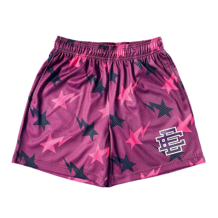 ERIC EMANUEL X BAPE SHORTS (PURPLE)