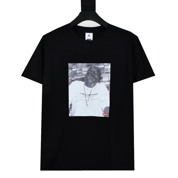 JORDAN X SUPREME TEE BLACK