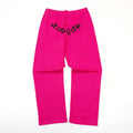 SP5DER RHINESTONES SWEATPANTS PINK