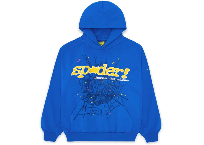 SP5DER — BLUE HOODIE