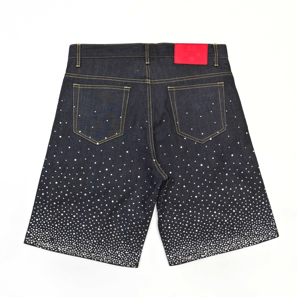 SP5DER RHINESTONES SHORTS