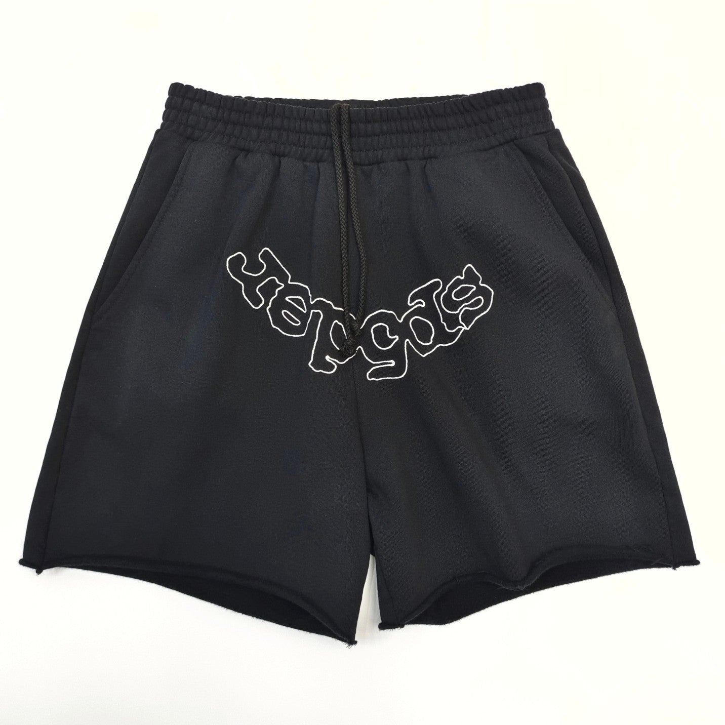 SP5DER — EMBROIDED LOGO SHORTS