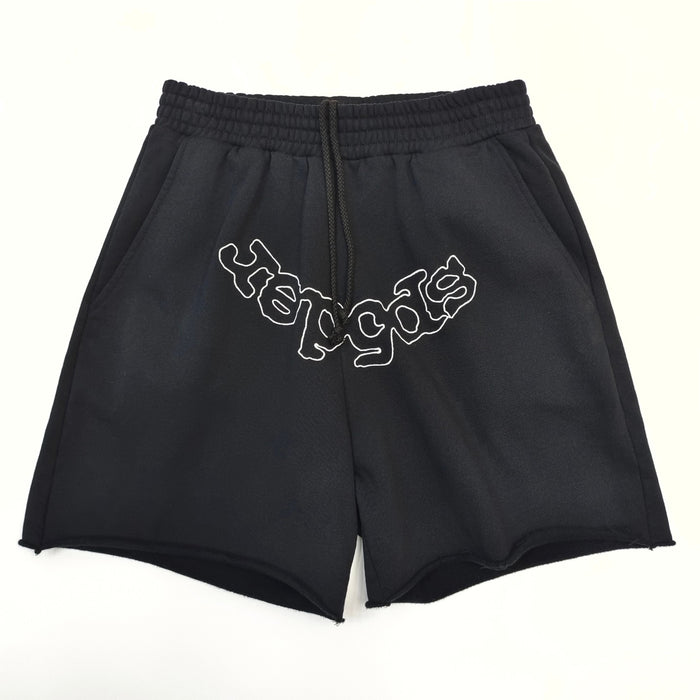 SP5DER — EMBROIDED LOGO SHORTS