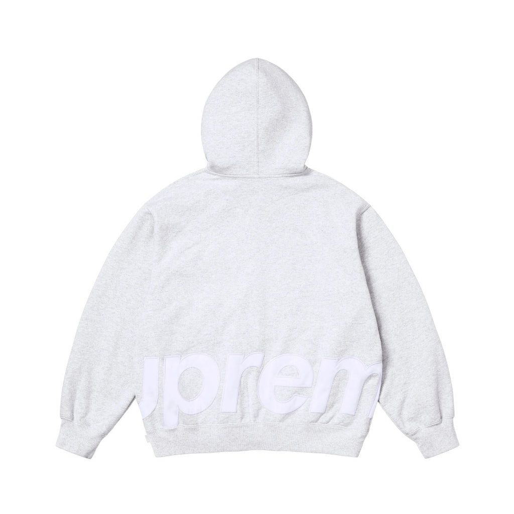 SUPREME 25SS BIG LOGO ZIP UP (GREY)