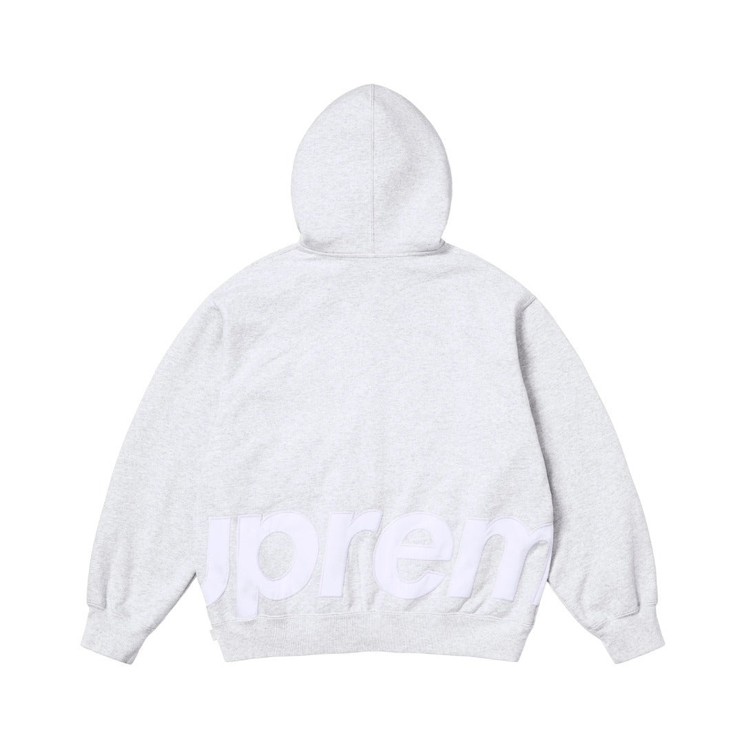 SUPREME 25SS BIG LOGO ZIP UP (GREY)