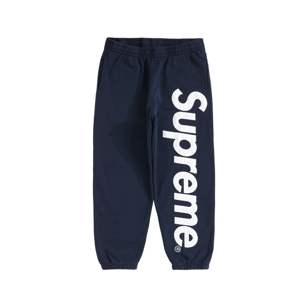 SUPREME 22FW SATIN APPLIQUE SWEATPANTS