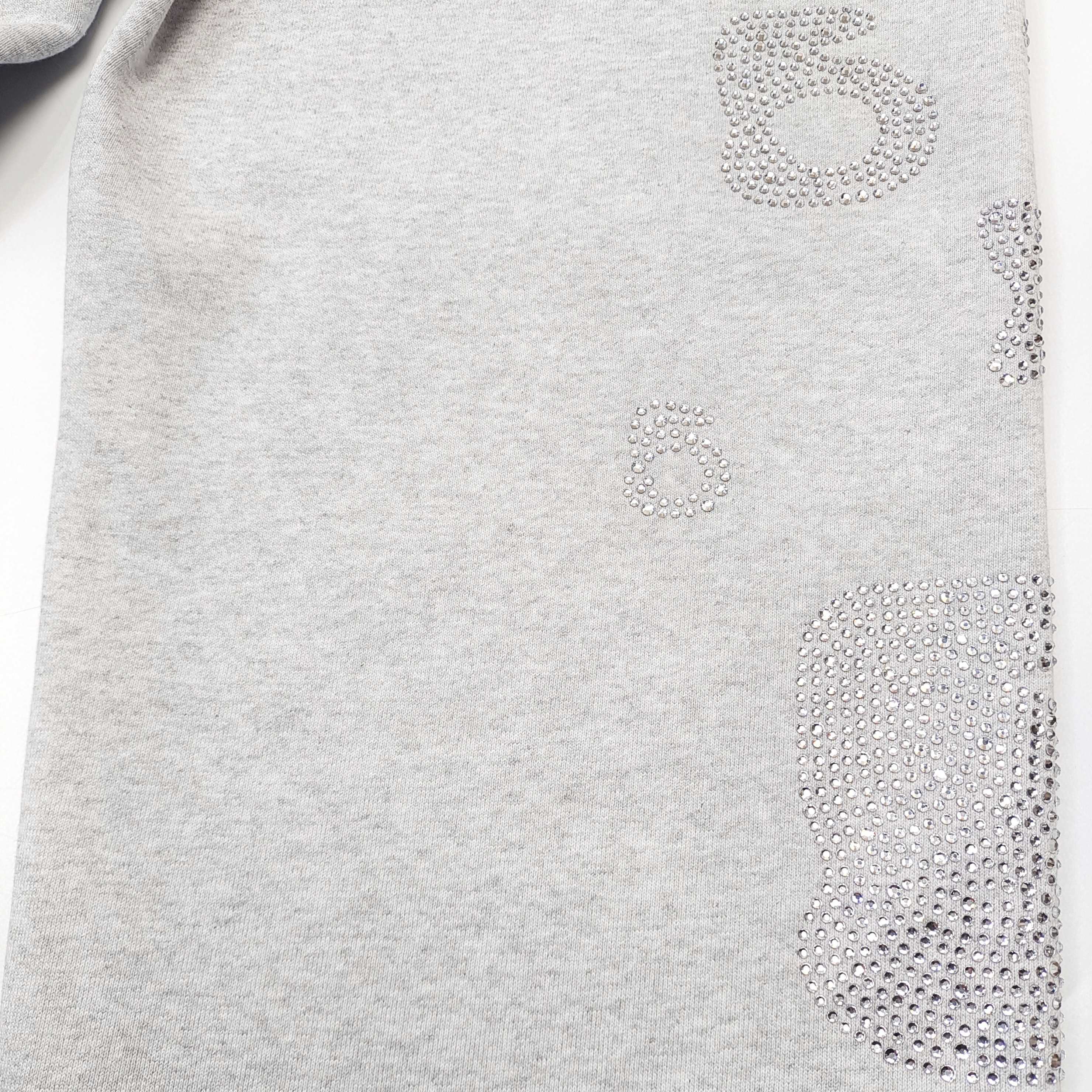 SP5DER RHINESTONES LOGO / SWEATPANTS / GRAY