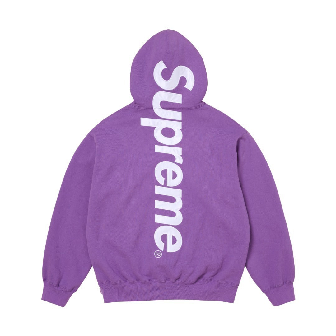 SUPREME 22FW SATIN APPLIQUE HOODIE