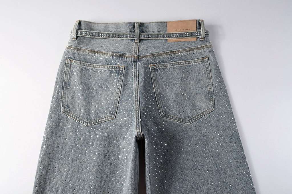 MEN DENIM RHINESTONES JEANS
