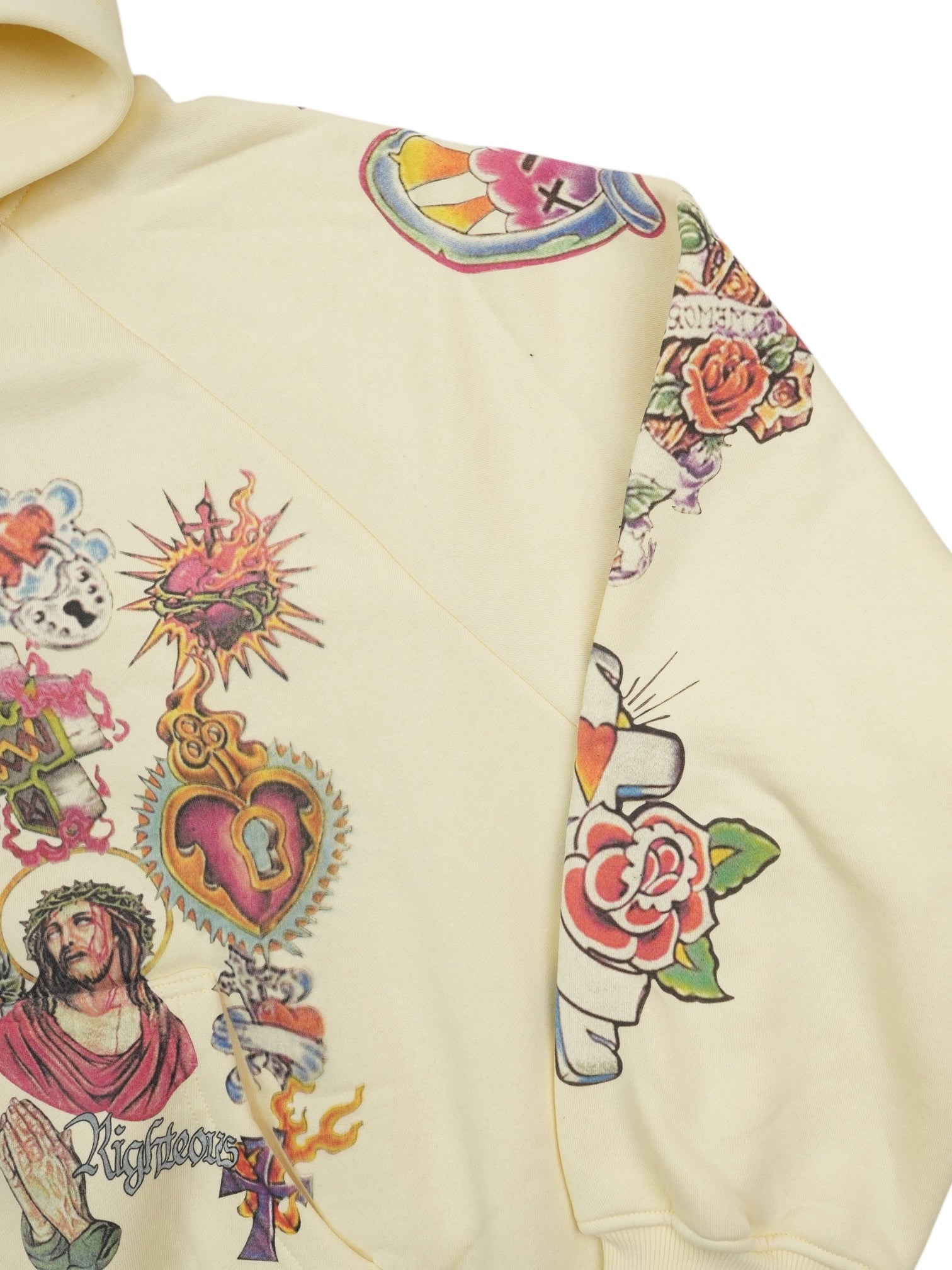 WE ARE RIGHTEOUS ZIP UP / CREAM