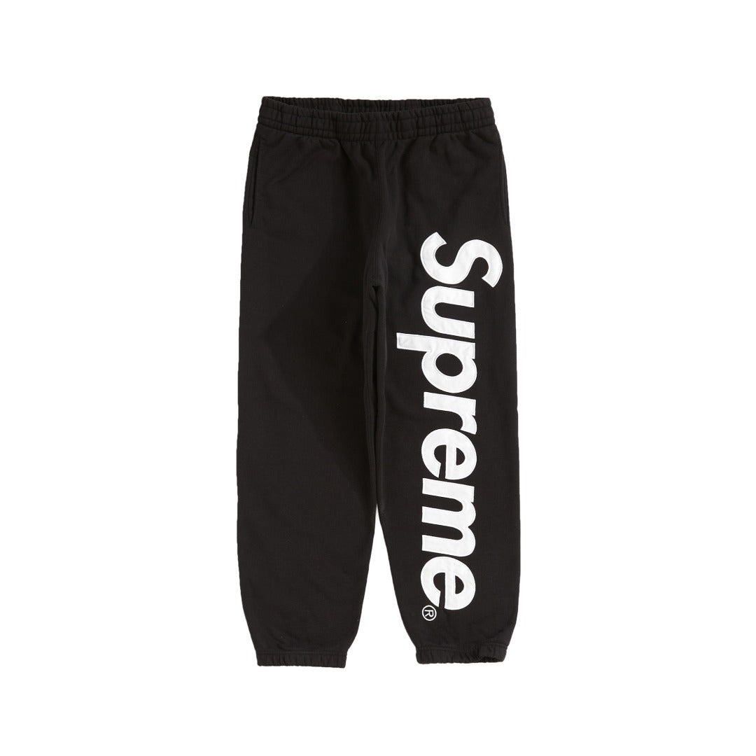 SUPREME 22FW SATIN APPLIQUE SWEATPANTS