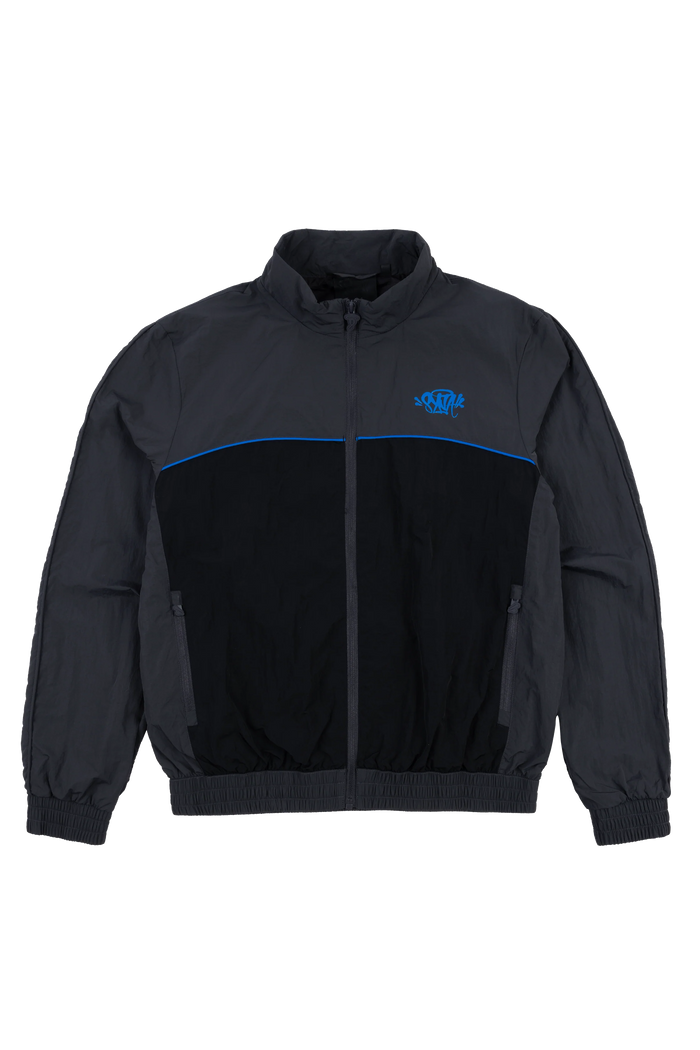TEAM SYNA PIPE TRACK JACKET - GREY/BLACK/COBALT