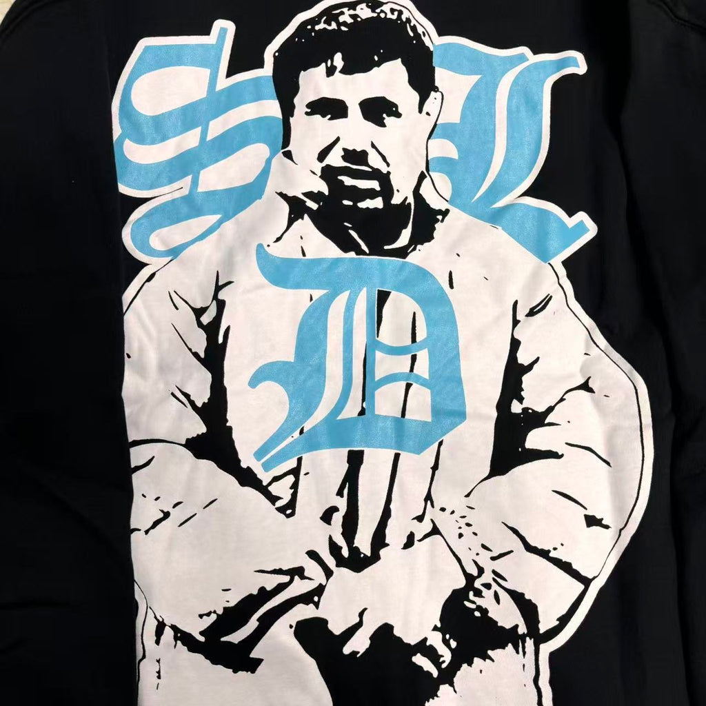 SDL RHINESTONES HOODIE / BLUE
