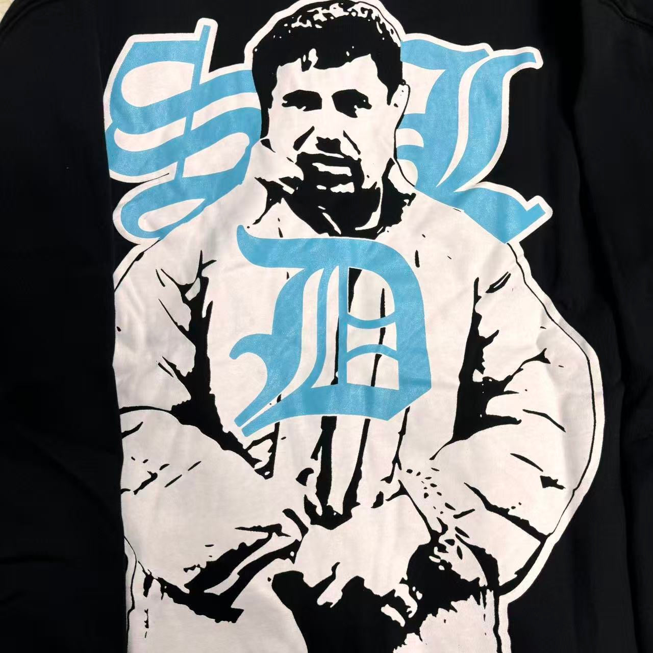 SDL RHINESTONES HOODIE / BLUE