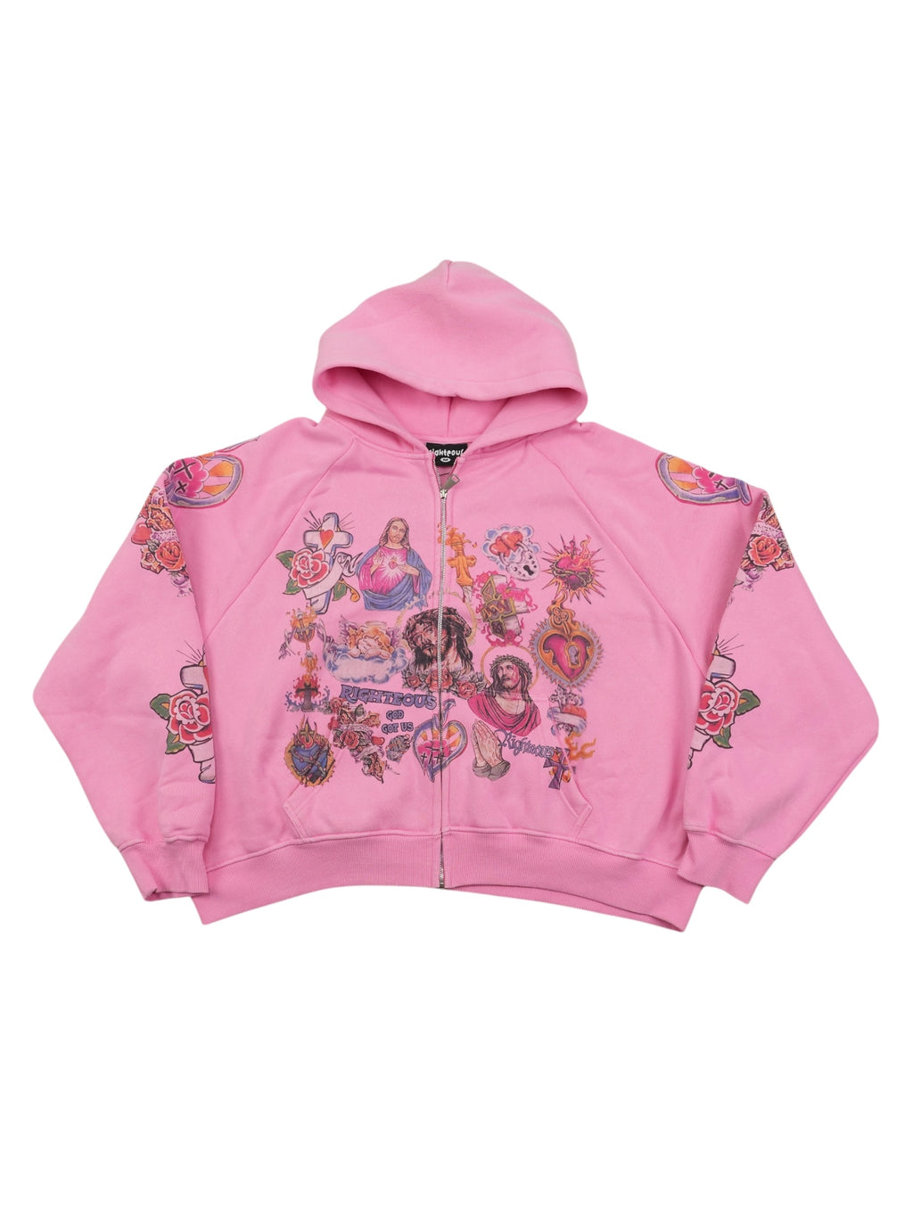 WE ARE RIGHTEOUS ZIP UP / PINK