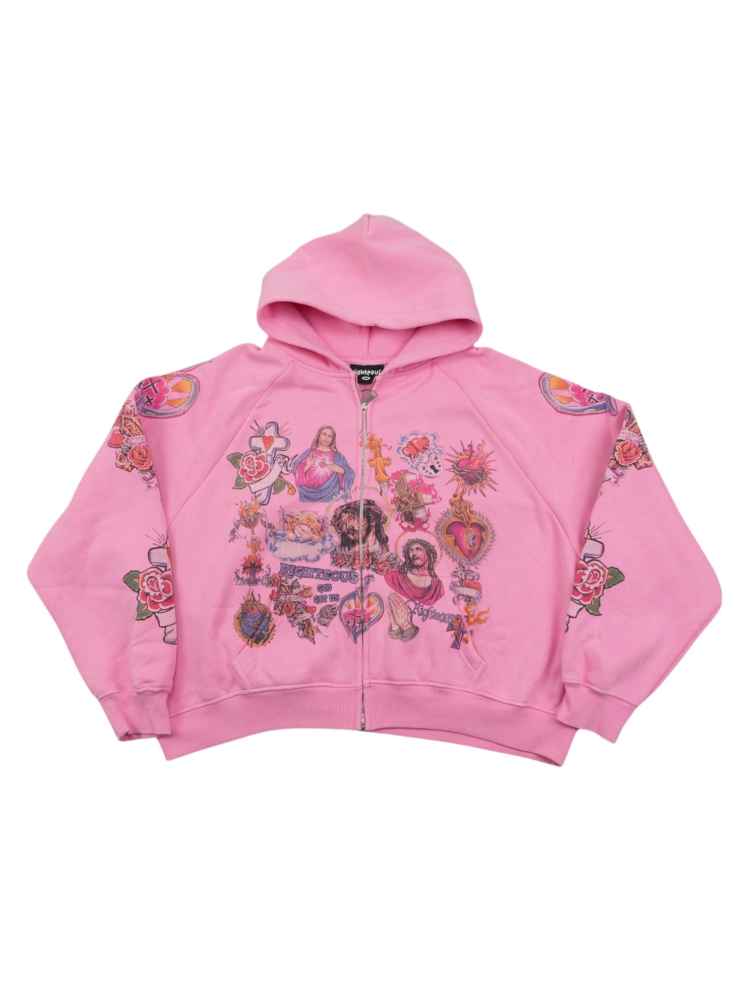 WE ARE RIGHTEOUS ZIP UP / PINK