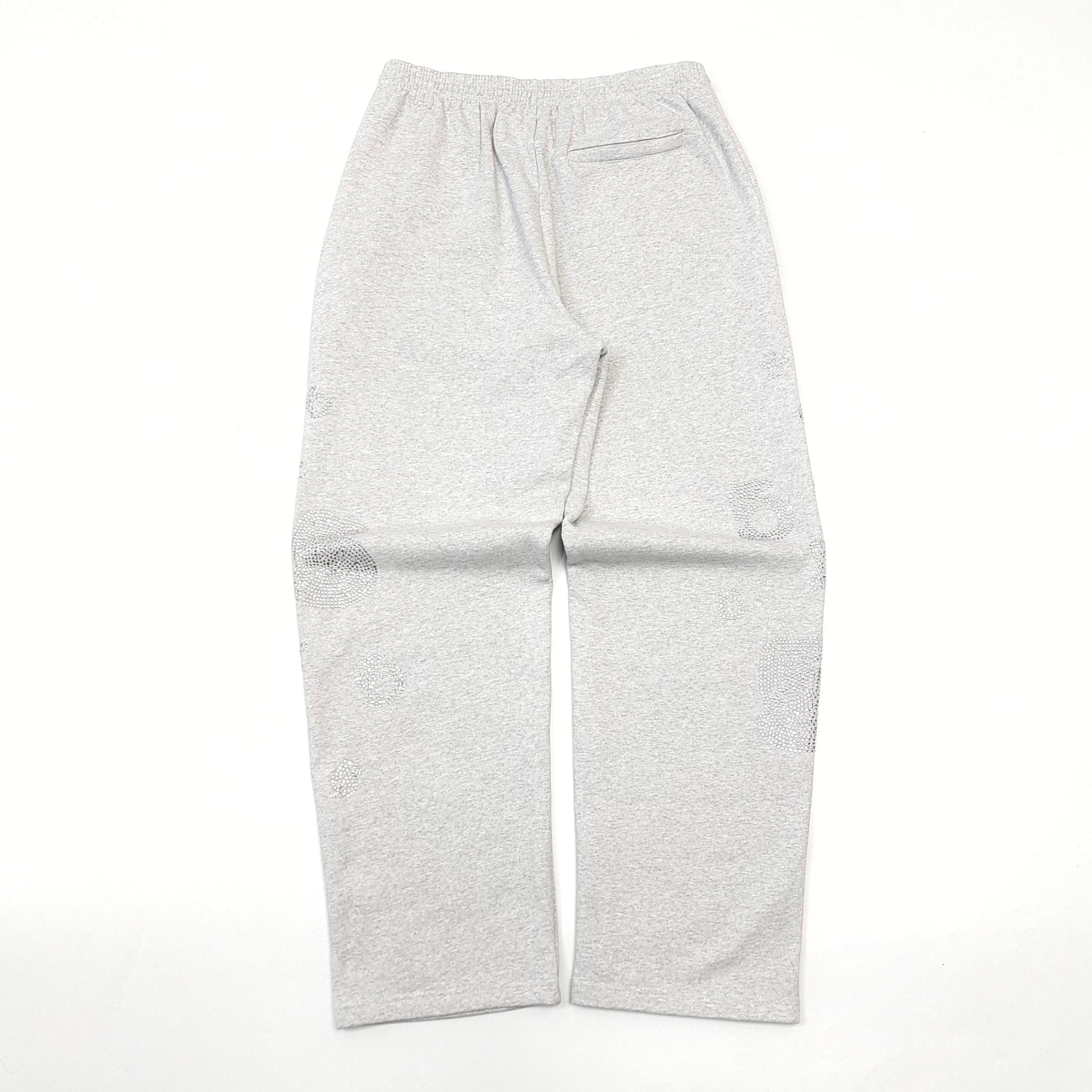 SP5DER RHINESTONES LOGO / SWEATPANTS / GRAY