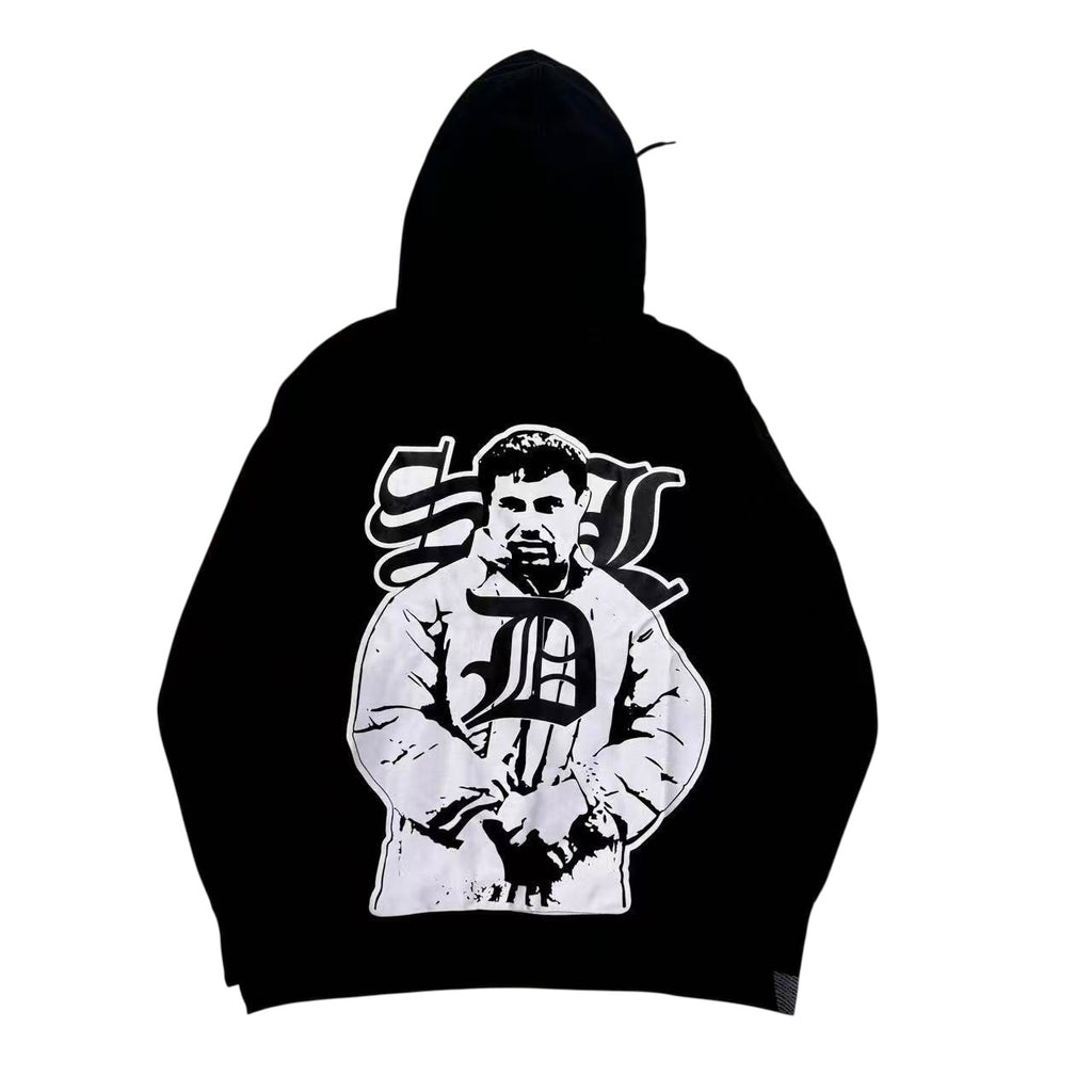SDL RHINESTONES HOODIE /  BLACK