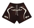 HELLSTAR SPORTS WARM UP SHORTS BROWN 🔝