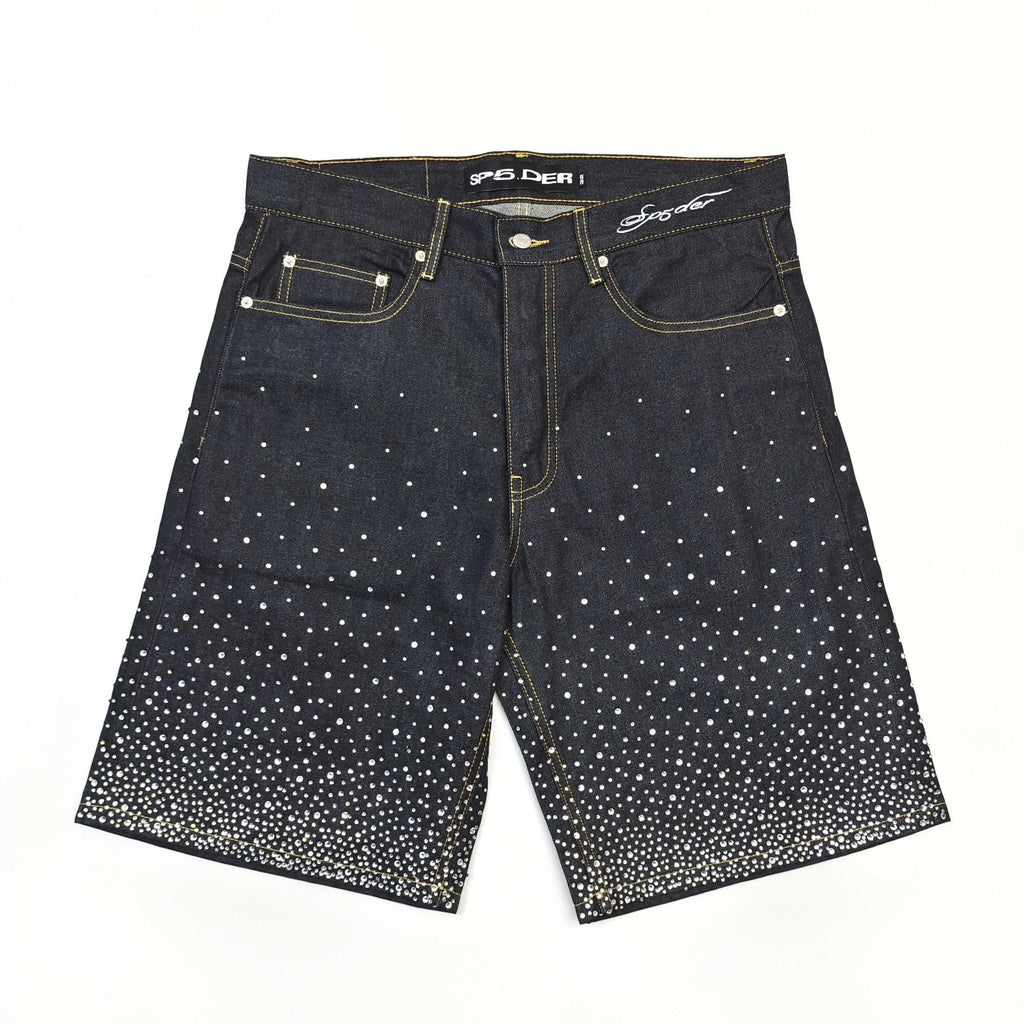 SP5DER RHINESTONES SHORTS