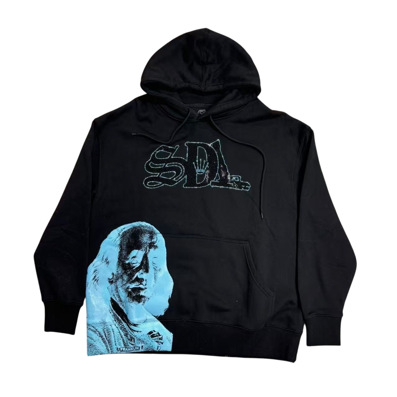 SDL RHINESTONES HOODIE / BLUE