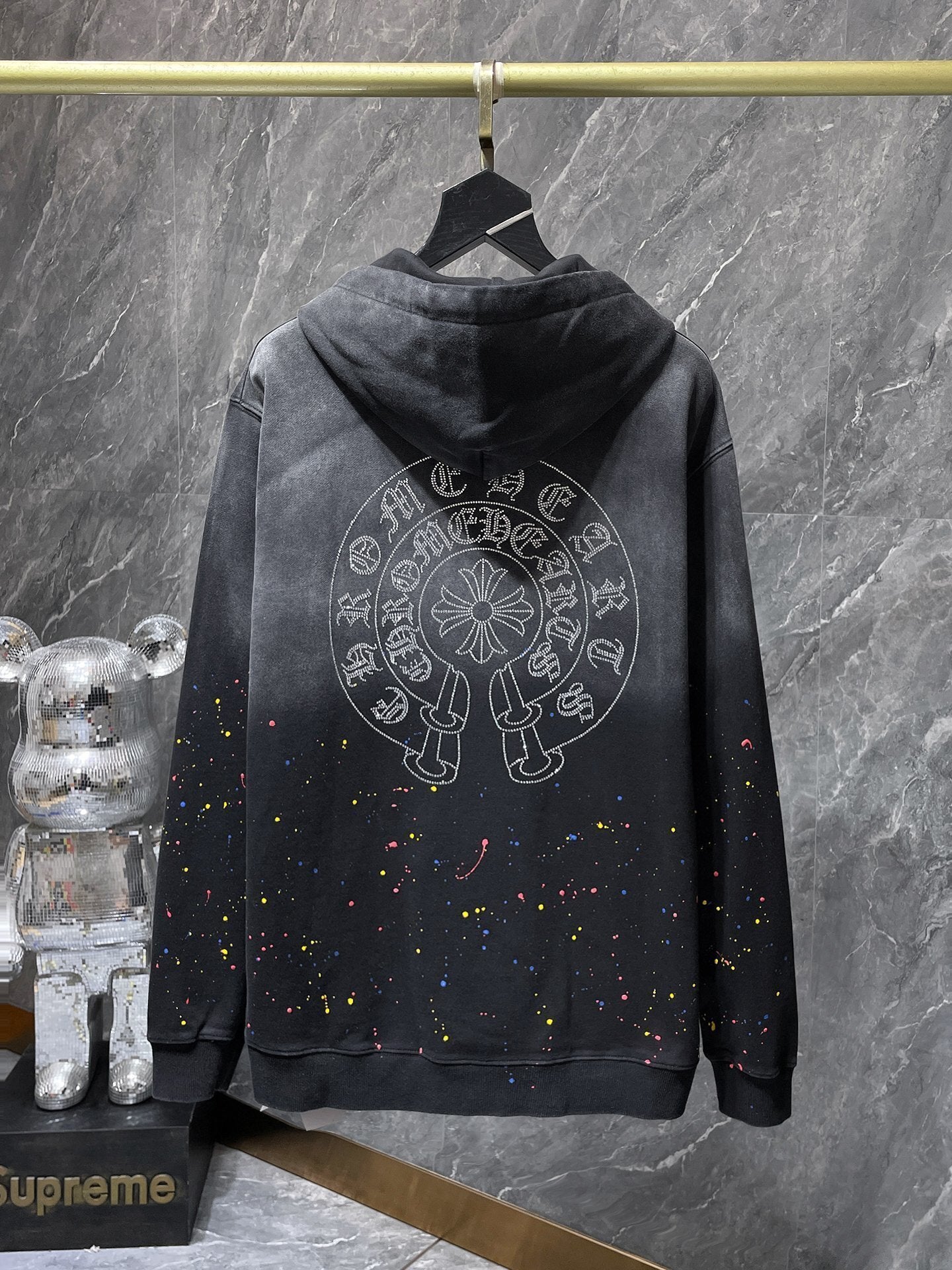 CHROME HEARTS RHINESTONE HOODIE
