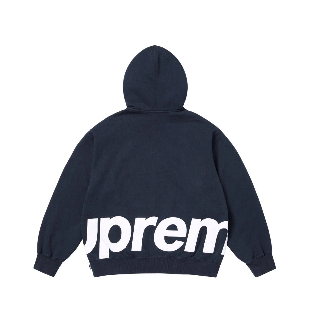 SUPREME 25SS BIG LOGO ZIP UP (BLUE)
