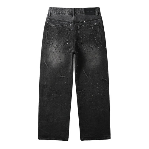 PURPLE MEN FASHION RHINESTONES JEANS “Baggy”