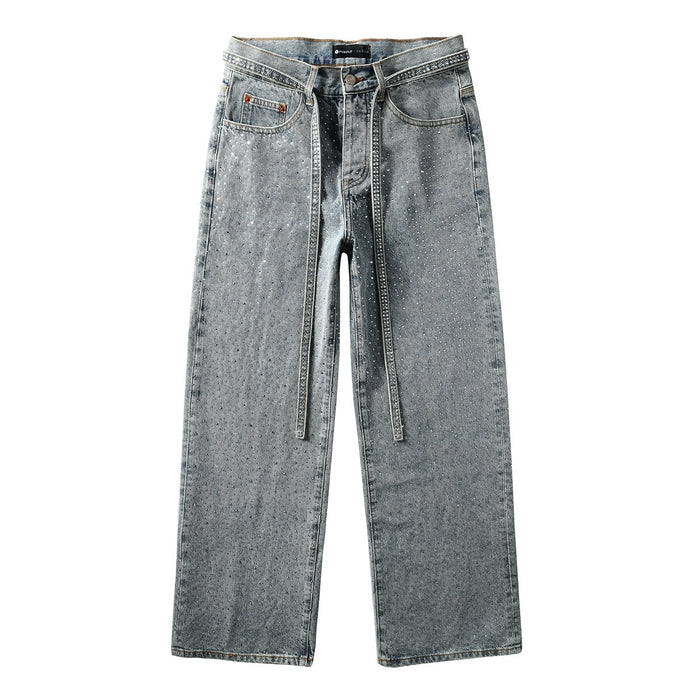 MEN DENIM RHINESTONES JEANS