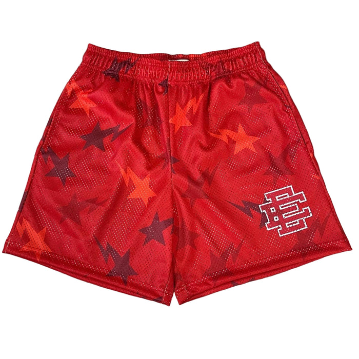 ERIC EMANUEL X BAPE SHORTS (RED)