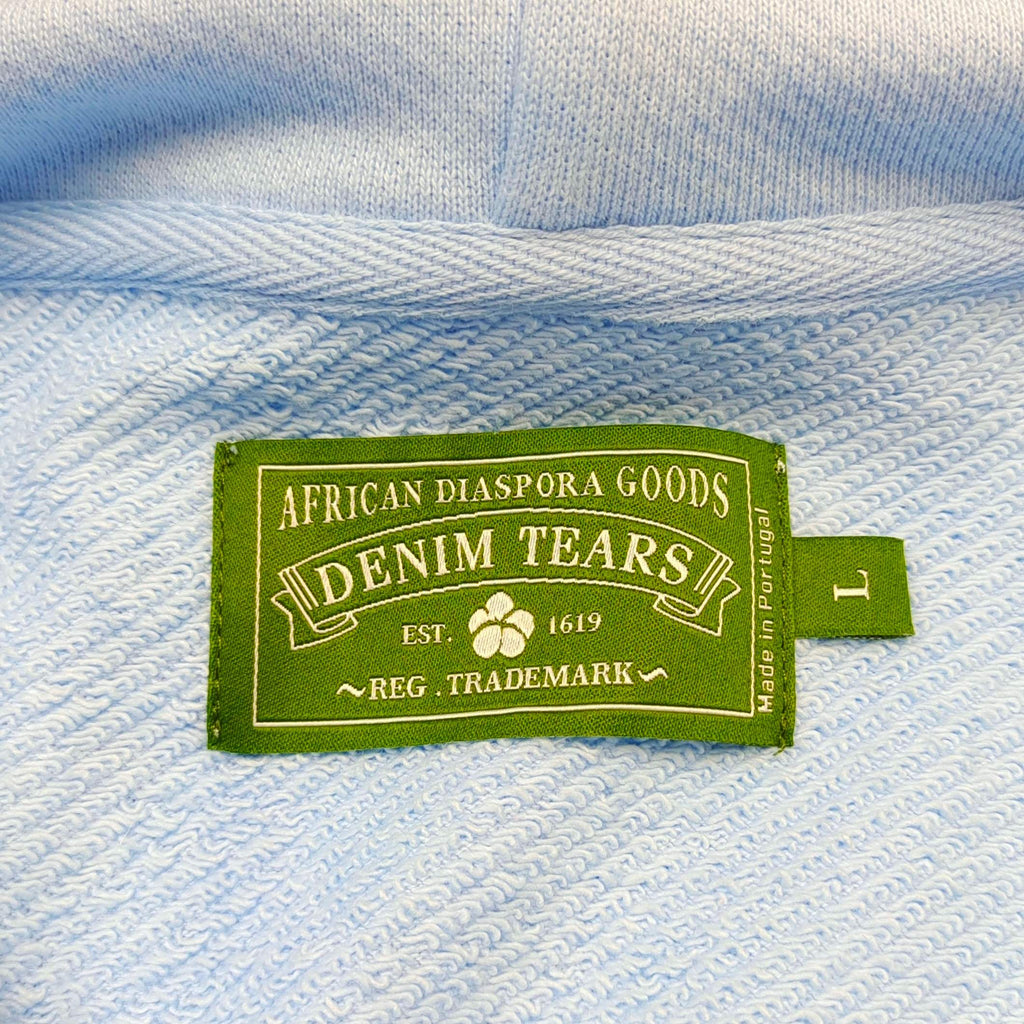 Denim Tears / Cotton Wreath Hoodie/  ‘baby blue’