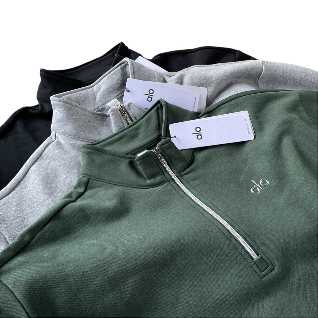 Alo Yoga half Zip long sleeve sweatshirt