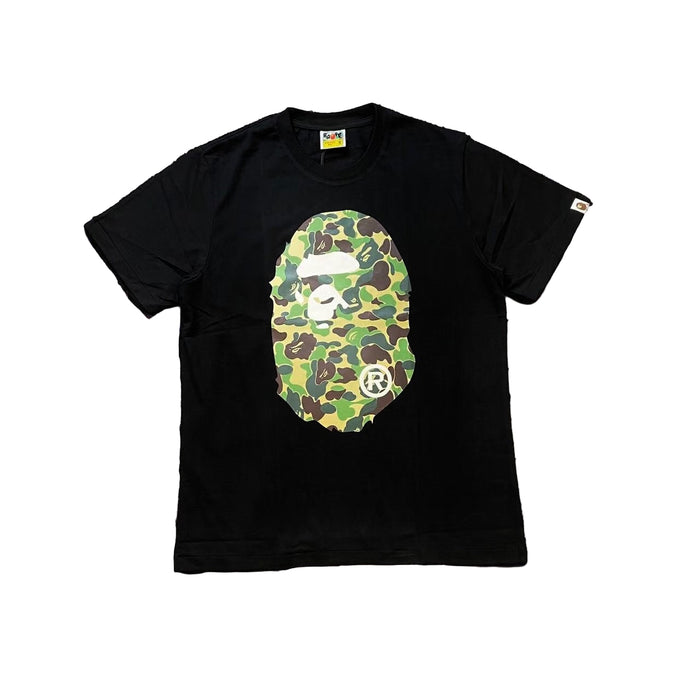BAPE GREEN CAMO HEAD TEE — 06