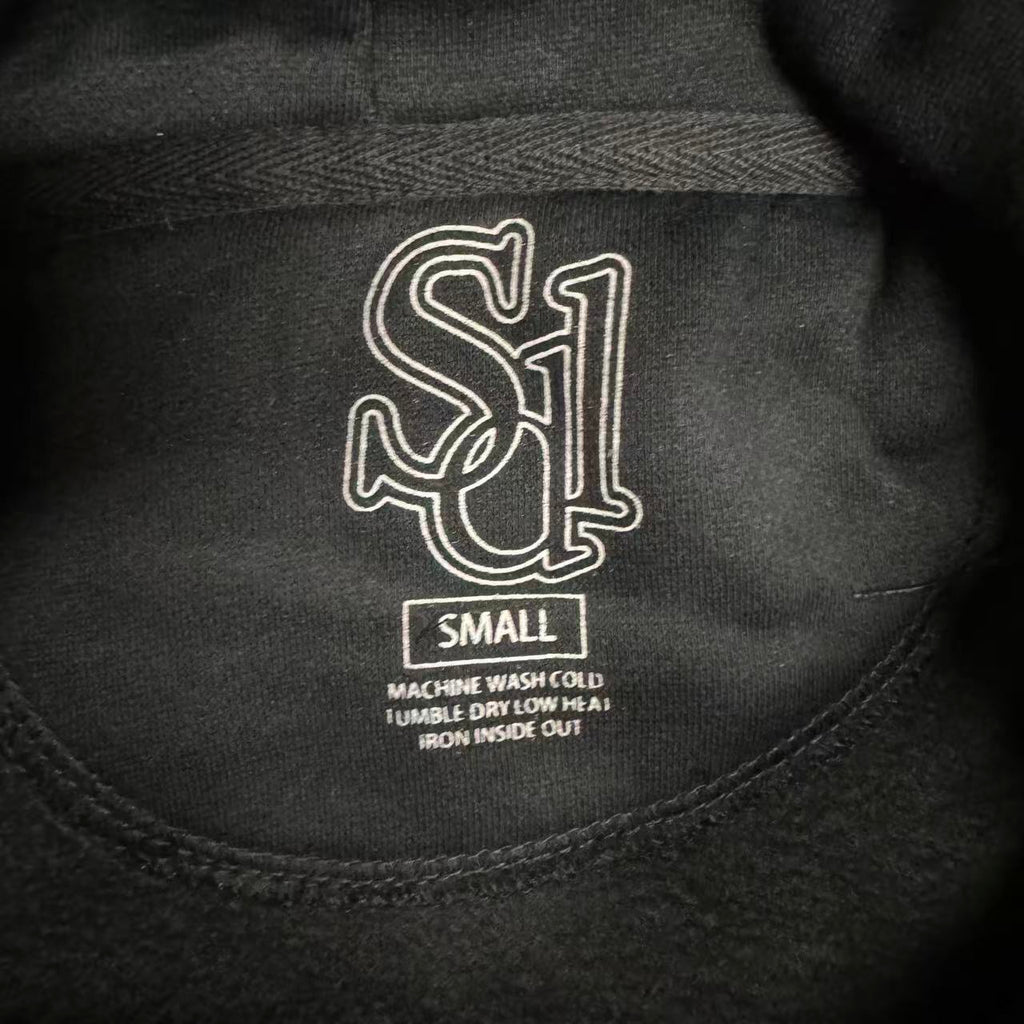 SDL RHINESTONES HOODIE /  BLACK