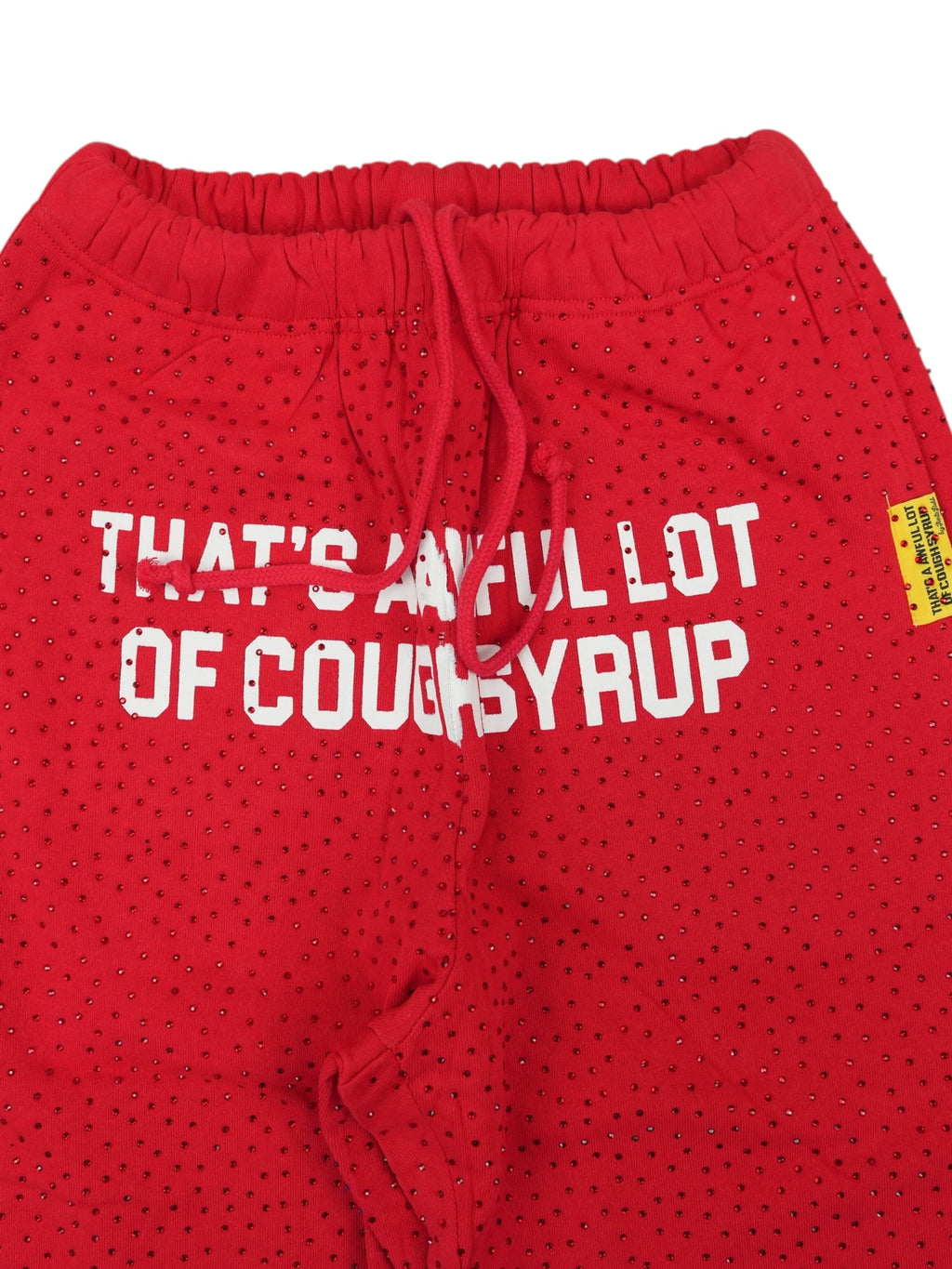AWFUL LOT OF COUGH SYRUP / RHINESTONES SWEATPANTS / RED