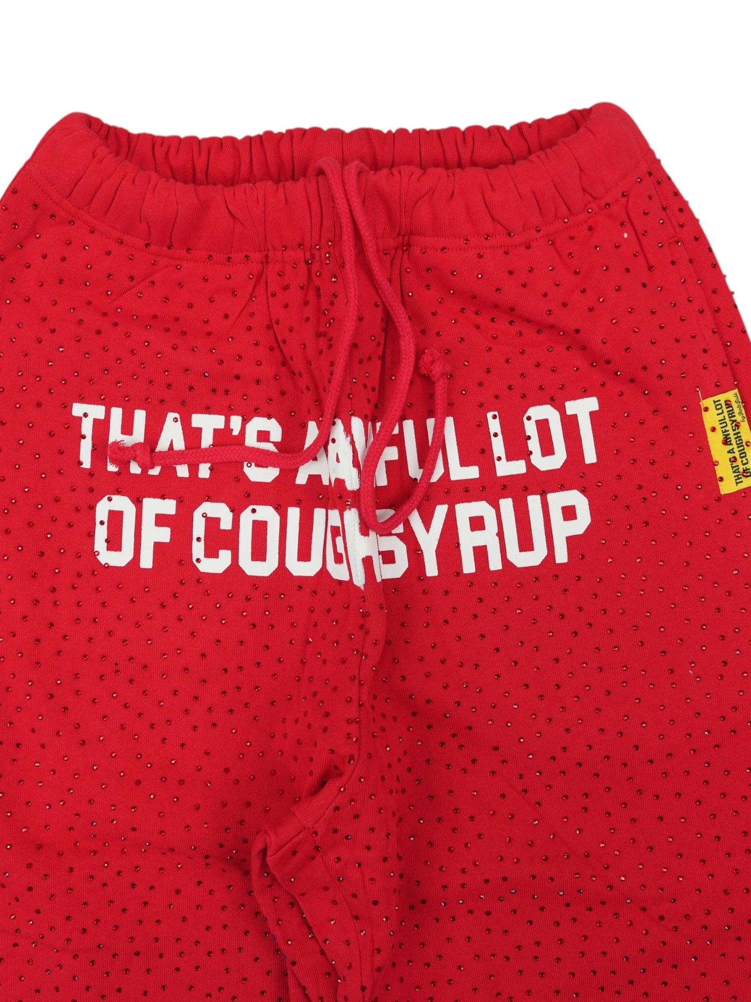 AWFUL LOT OF COUGH SYRUP / RHINESTONES SWEATPANTS / RED