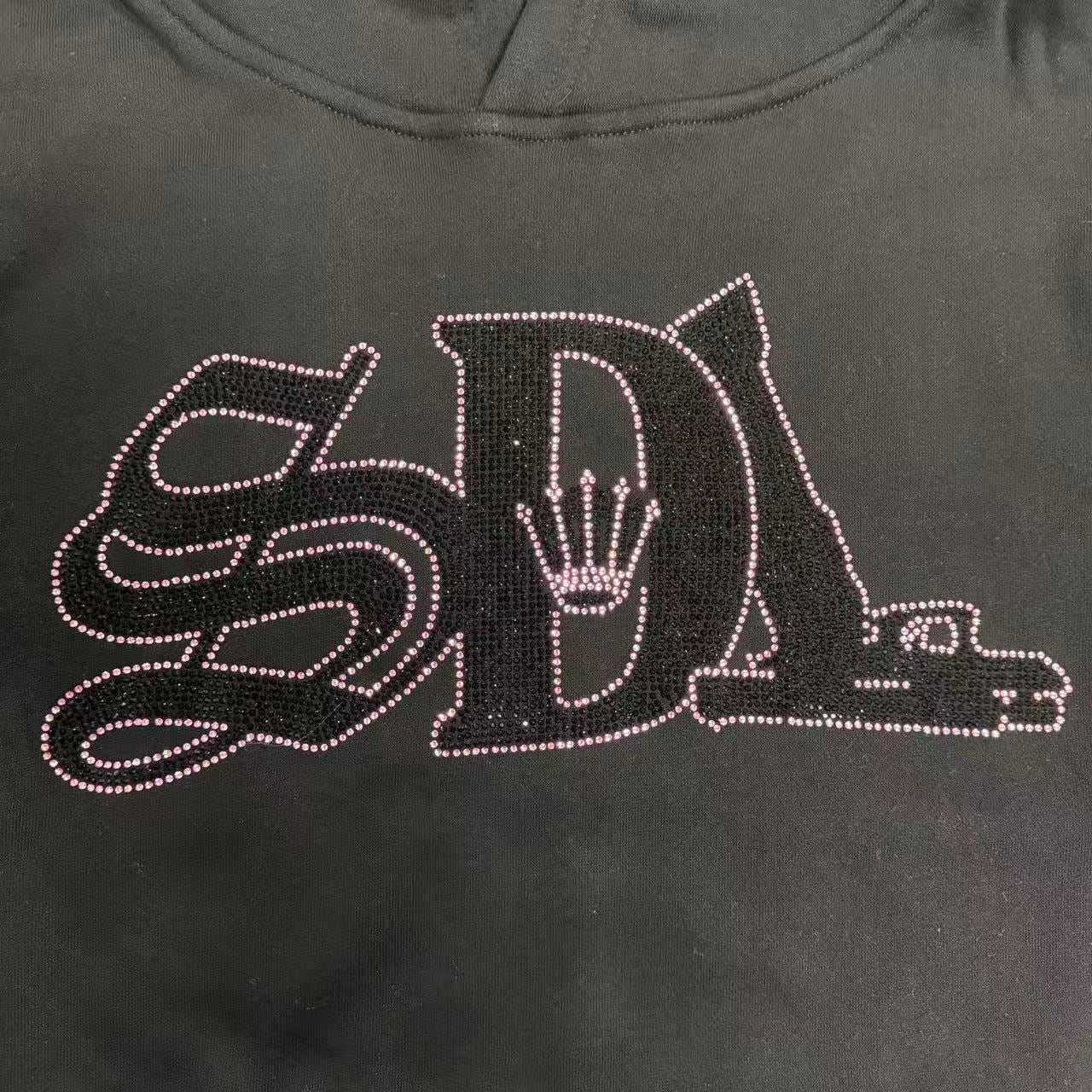 SDL RHINESTONES HOODIE / PINK