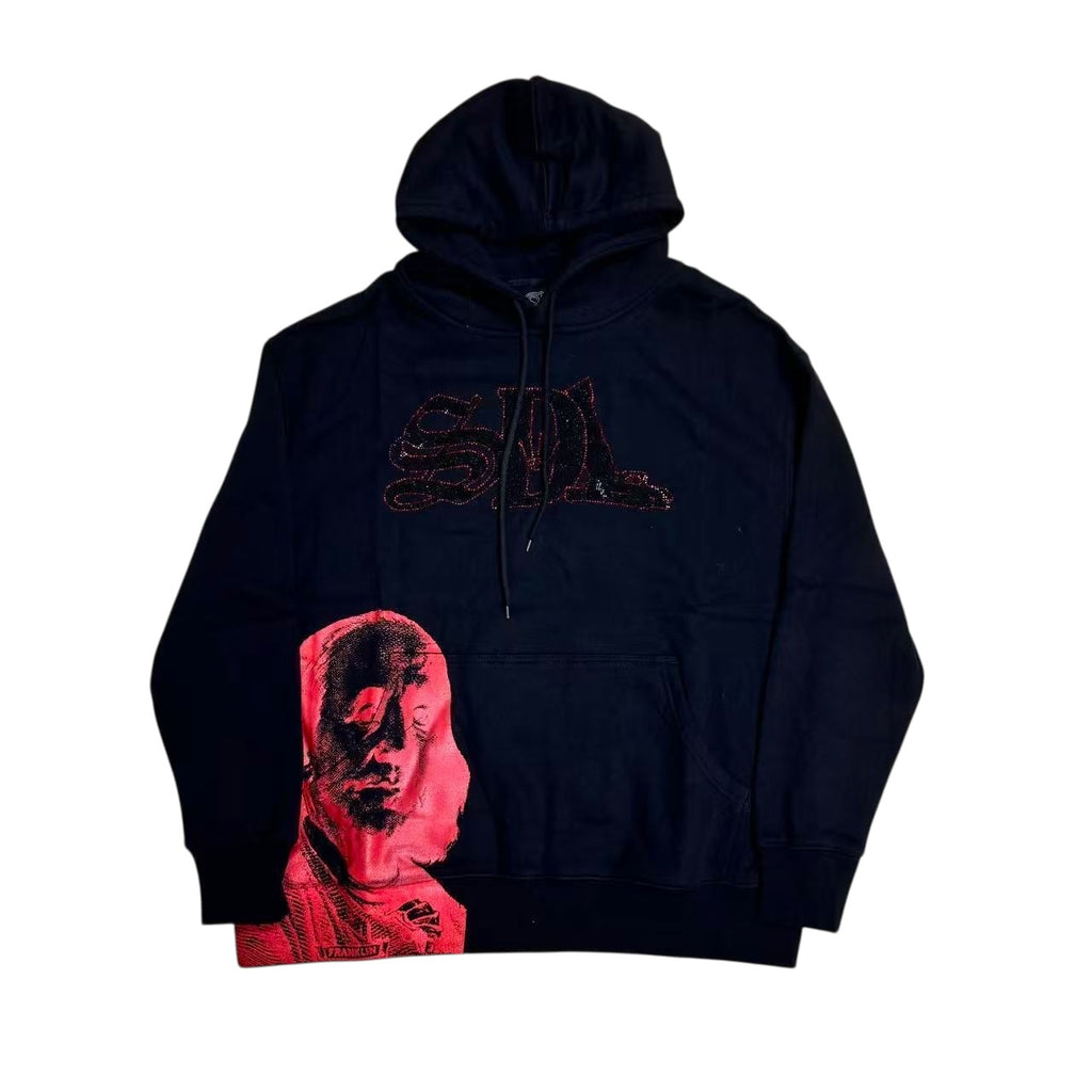 SDL RHINESTONES HOODIE / RED
