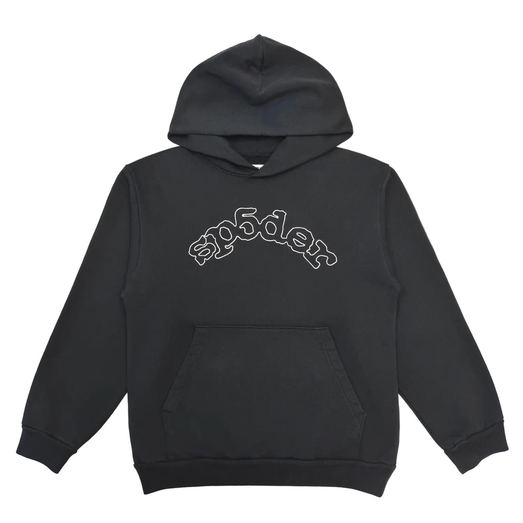 SP5DER — EMBROIDERED LOGO HOODIE