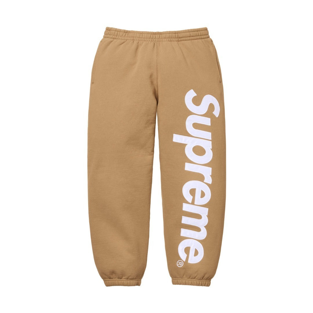 SUPREME 22FW SATIN APPLIQUE SWEATPANTS