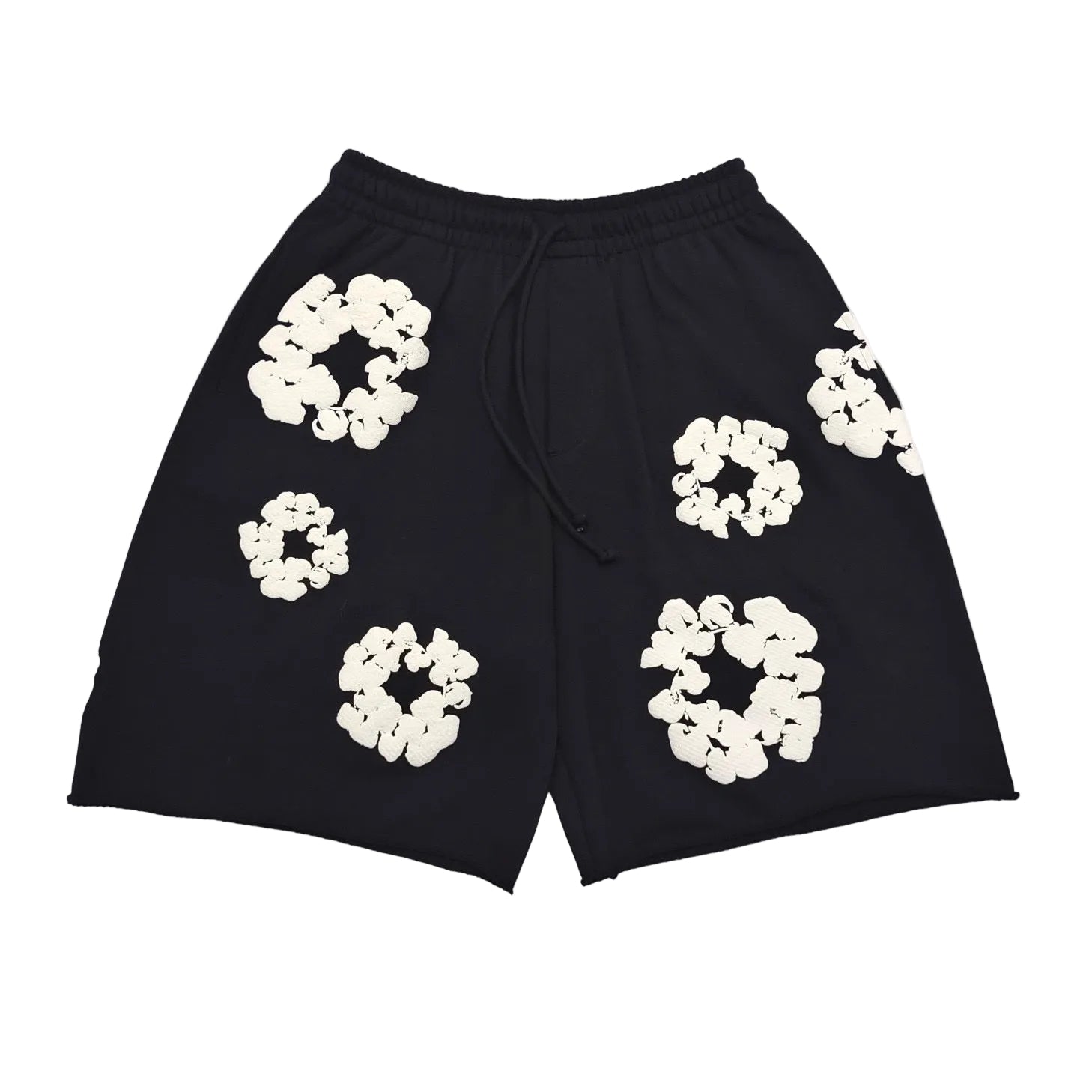 DENIM TEARS COTTOS WREATH SHORTS (Black)