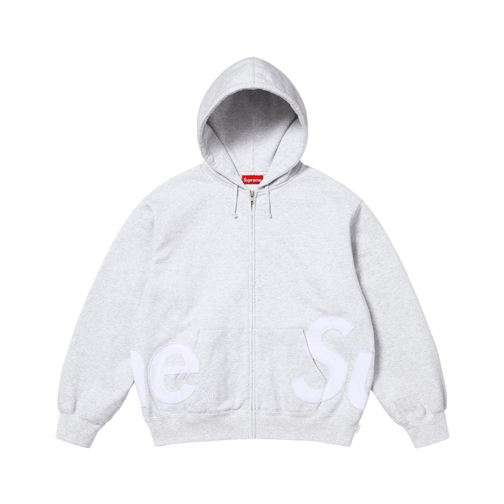 SUPREME 25SS BIG LOGO ZIP UP (GREY)