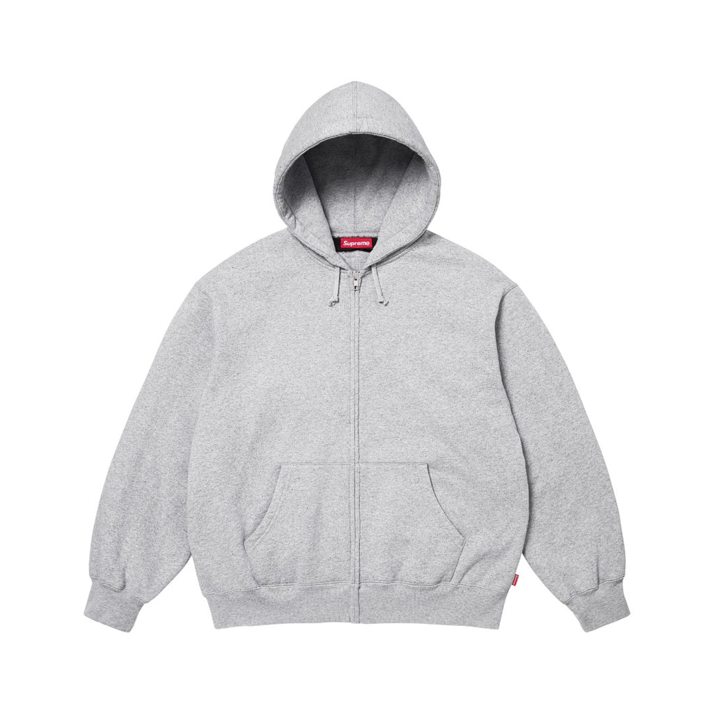 Supreme 26SS “Cut Out” Zip Up Hoodie Grey