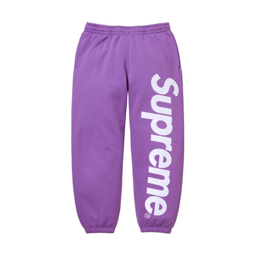 SUPREME 22FW SATIN APPLIQUE SWEATPANTS